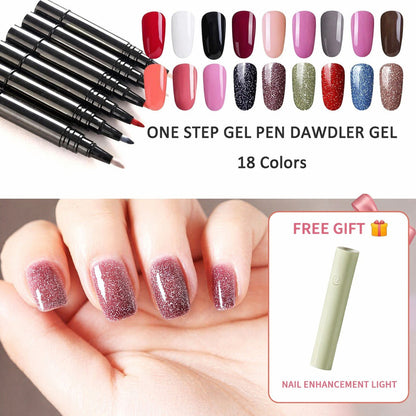 💅 Beperkte tijd: koop 1 krijg 1 gratis ✨ One Step Nagelgel Pen 🎨 Gratis draagbare mini UV-nagellamp 💡