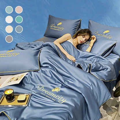 🎁Bereid je voor op de zomer - Wasbare Koelende❄️4-delige Beddengoedset🛏️