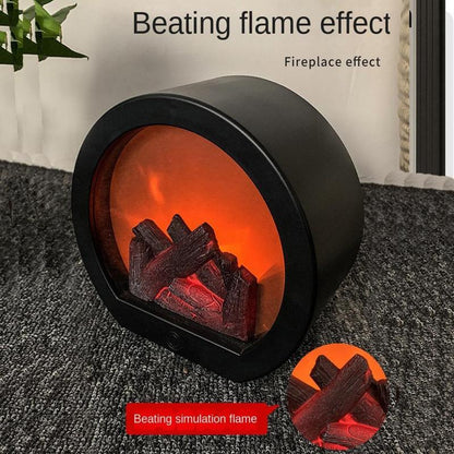 🎁 50% KORTING! 💥 Vlamloze LED-haardlamp met decoratieve lantaarn – Realistische vlam, veilig en oplaadbaar 🔥🕯️
