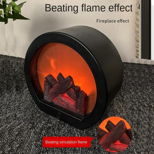 🎁 50% KORTING! 💥 Vlamloze LED-haardlamp met decoratieve lantaarn – Realistische vlam, veilig en oplaadbaar 🔥🕯️