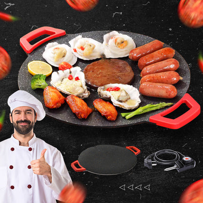 🍳Kwaliteit leven🍳Anti-aanbak elektrische grillpan voor binnen
