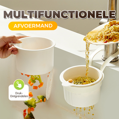 Multifunctionele afvoermand voor keukengootsteen