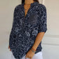 🥳HETE UITVERKOOP 2026🥳💞Meer dan 50.000 verkocht!👵🌸 50% korting! Blouse met V-hals en knoopsluiting en print🕊️✨