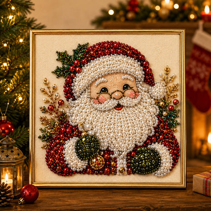 🧘Ontspannend & geschikt voor beginners - 🎨💎DIY-kerst-diamond painting-set met pareleffect