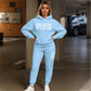 Unisex effen oversized hoodies & joggingbroeken set