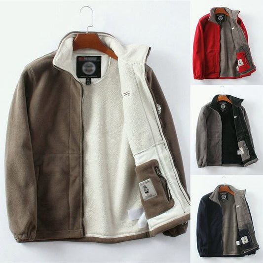 Unisex Dubbelgelaagde Gewatteerde Warme Jas