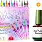 🌈🎁Hete verkoop 49% KORTING⏳🎨12 kleuren Nail Art Pens Set💅