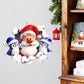 🎅 3D Kerstman Muursticker – Peel & Stick Kerstdecoratie voor een Magische Feestelijke Look