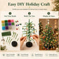 🎄✨ DIY-set voor een kerstboom met kralen – 🎅Maak je eigen sprankelende kerstversiering
