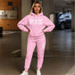 Unisex effen oversized hoodies & joggingbroeken set