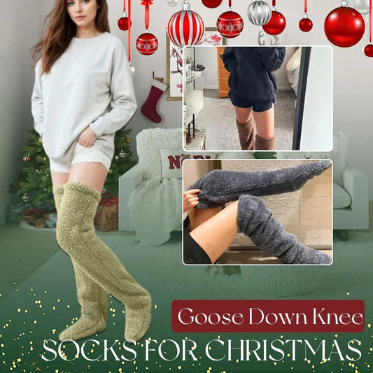 ⏰Kerstuitverkoop 49% KORTING!!💥goose down knee socks!🎄