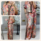 🎁2026 Nieuw binnen 50% KORTING💥Coole set - print top + chill wijdpijpbroek