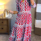 🎉Lenteaanbieding: 50% korting🌸 Maxi-jurk met V-hals voor dames met geometrische print