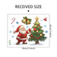 🎅 3D Kerstman Muursticker – Peel & Stick Kerstdecoratie voor een Magische Feestelijke Look