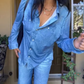 🌙 Denim Dreams Pyjamaset – Comfortabele pasvorm, zachte loungewear met denimlook voor de hele nacht comfort 🌟