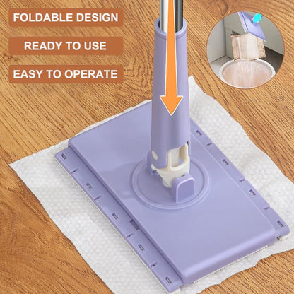 🧹♻️ 50% KORTING | Automatische Mini-Mop – Klem Oude Doekjes Vast & Maak Direct Schoon