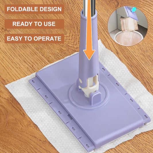 🧹♻️ 50% KORTING | Automatische Mini-Mop – Klem Oude Doekjes Vast & Maak Direct Schoon
