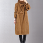 🔥Hot Sale Deals - Dames maxi-jurk met hoge hals en losse corduroy