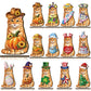 ❄️Zomerfresh 50% Korting!❤️ Verwisselbare Magnetische Houten Vriend – Jaarronde Seizoensdecoratie Voor Planken