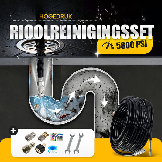 🔥Hete verkoop 49% KORTING🔥5800PSI rioolreinigingsset voor hogedrukreinige