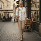 ✈️ Tijdelijke aanbieding met gratis levering — 2-delige casual dames-set met V-hals en hoge taille