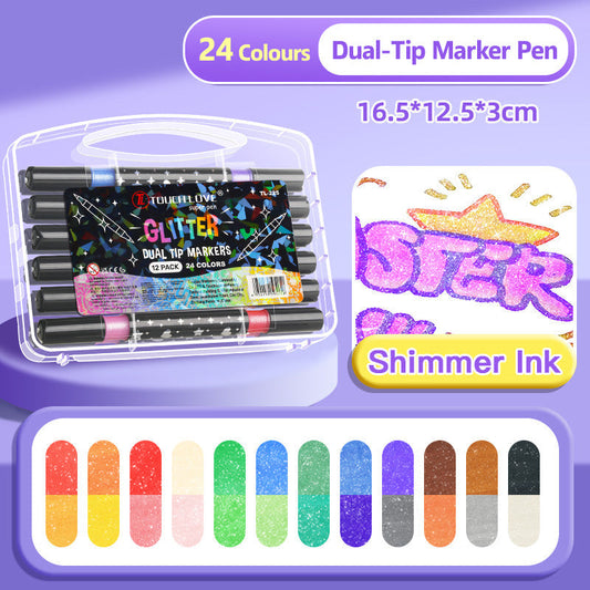 🔥Hete verkoop 50% KORTING🎁Glittermarker met dubbele punt