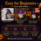 🎃🔥 50% KORTING – 31-Daagse Halloween Diamond Painting Adventskalender | Elke Dag Een Nieuw Kabouterornament 💎👻