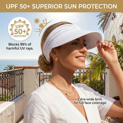 🔥 Zomeruitverkoop 50% korting 💕 UPF 50+ zonneklep pet met paardenstaart
