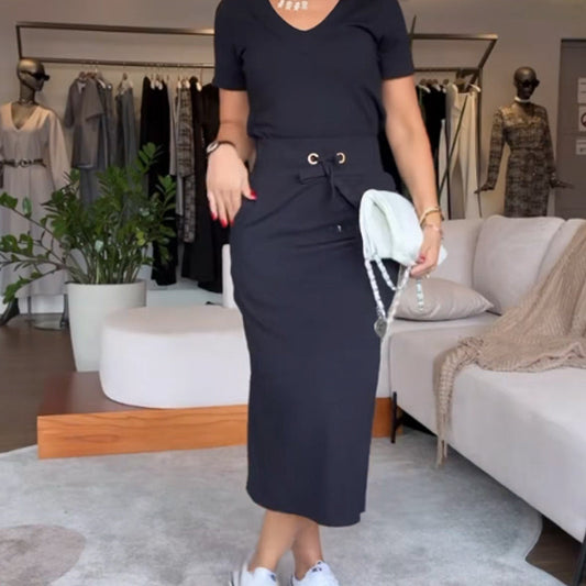 ⏳Beperkte tijd 49% korting💥Dames V-hals top en rokset