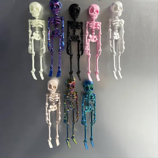 3D-geprint vintage skelet magnetisch beeldje 🎃