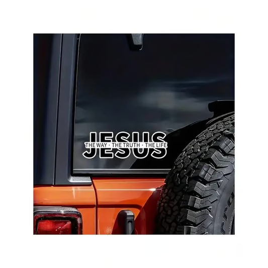 💥Kerst uitverkoop 49% KORTING💥Jezus - De Weg De Waarheid Het Leven Christelijke Vinyl Decal Auto Sticker