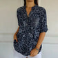 🥳HETE UITVERKOOP 2026🥳💞Meer dan 50.000 verkocht!👵🌸 50% korting! Blouse met V-hals en knoopsluiting en print🕊️✨