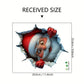 🎅 3D Kerstman Muursticker – Peel & Stick Kerstdecoratie voor een Magische Feestelijke Look
