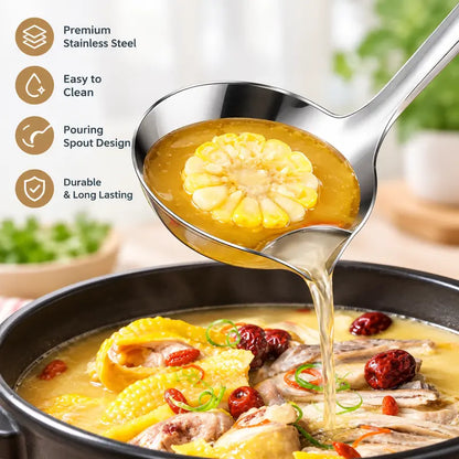 🥄 Bespaar 50%! 🍳 Olieafscheiderlepel – Vetverwijderaar, zeef & onmisbaar keukenhulpmiddel ✨