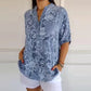 🥳HETE UITVERKOOP 2026🥳💞Meer dan 50.000 verkocht!👵🌸 50% korting! Blouse met V-hals en knoopsluiting en print🕊️✨