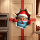 🎅 3D Kerstman Muursticker – Peel & Stick Kerstdecoratie voor een Magische Feestelijke Look