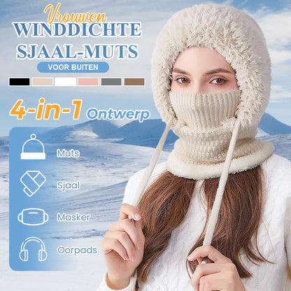 🔥Beperkte tijd 50% korting🔥3-in-1 winterbivakmuts voor dames