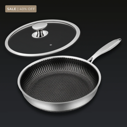 🔥Hete verkoop 49% UIT🔥Premium anti -aanbak Pan met deksel🍳