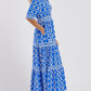 🎉Lenteaanbieding: 50% korting🌸 Maxi-jurk met V-hals voor dames met geometrische print
