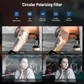 52 mm clip-on CPL telefooncamerafilterset, circulair polarisatiefilter, compatibel met de meeste mobiele telefoons