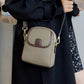 👜Klassieke dames crossbodytas van PU-leer met dubbele ritssluiting.