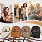 👜Klassieke dames crossbodytas van PU-leer met dubbele ritssluiting.