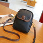 👜Klassieke dames crossbodytas van PU-leer met dubbele ritssluiting.