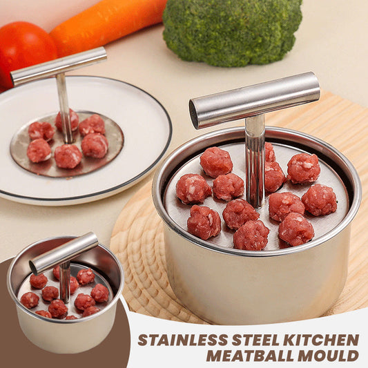 🔥 KOOP 2, KRIJG 1 GRATIS! 🥩 RVS Gehaktballenmaker | Maak Snel Perfecte Gehaktballen voor Familie Diners & Feestjes