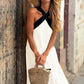 💐Lenteaanbiedingen🌸 Mouwloze maxi-jurk met halternek voor dames