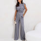 🎁2026 Nieuw binnen 50% KORTING💥Elegante tweedelige set in effen kleur voor dames