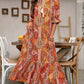 ⏳Tijdelijk 50% korting⏰V-hals bohemian jurk met zijsplit en zwierige look👗
