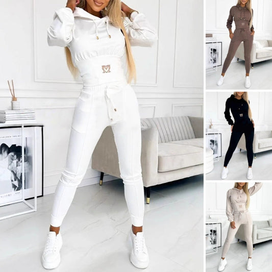 Tweedelig trainingspak met capuchon voor dames