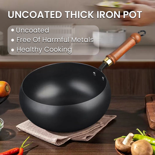 🔥Hot Sale 49% UIT🔥Uncoated Dikke IJzeren Pot