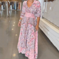 🌸 2026 Lente-Zomer Trend | Elegante bloemen maxi jurk | Vloeiende & vrouwelijke zilhouet 💃【-50%】